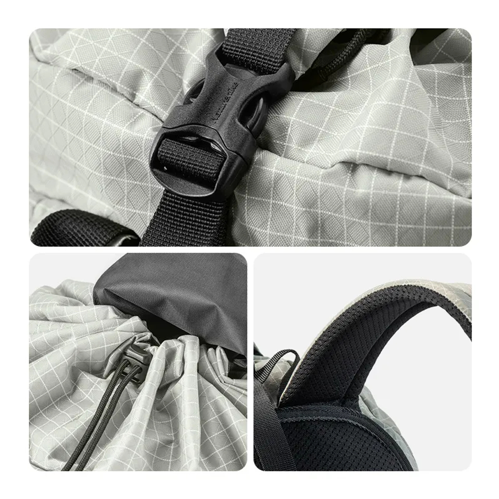 Рюкзак Naturehike ZT14 XPAC 20 л ультралёгкий серый/белый