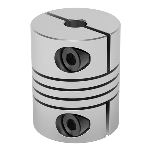 4002 Series Flexible Clamping Shaft Coupler (5mm Round Bore to 5mm Round Bore)