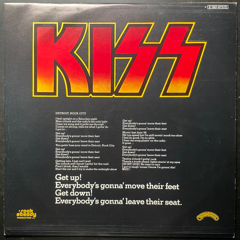 Kiss ‎– Destroyer (Швеция 1976г.)