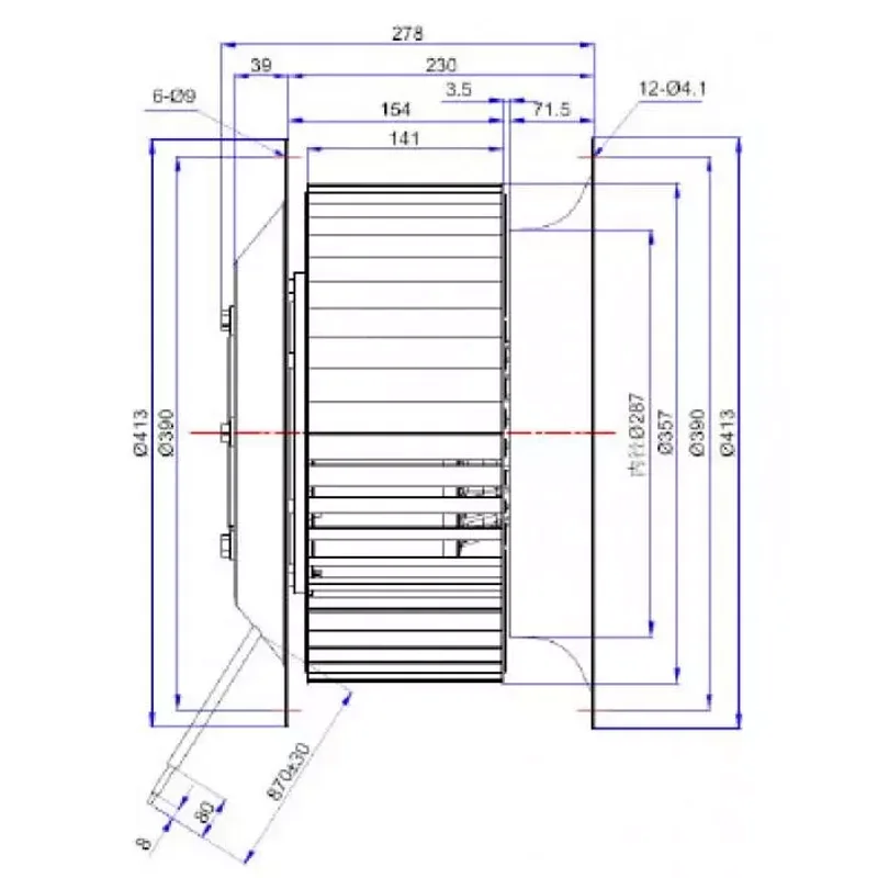 Мотор-колесо Vilmann FT-355-4D / LZW-355-4D