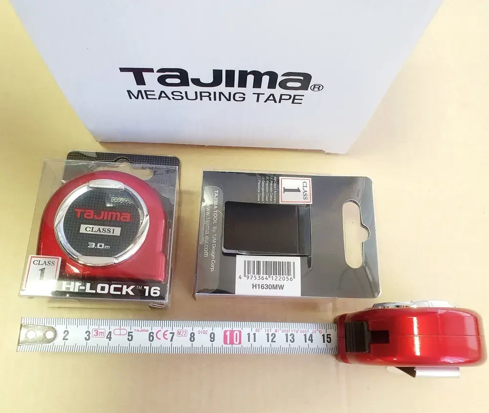Рулетка TAJIMA HI LOCK Class1 (H1630MW) 3м/16мм (1-й класс точности)