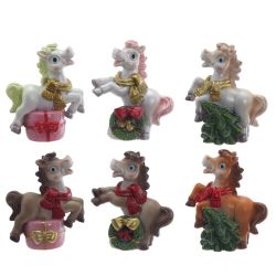 GAEM Фигурка декоративная "Лошадка", L6,5 W3,5 H7,5 см, 6в.