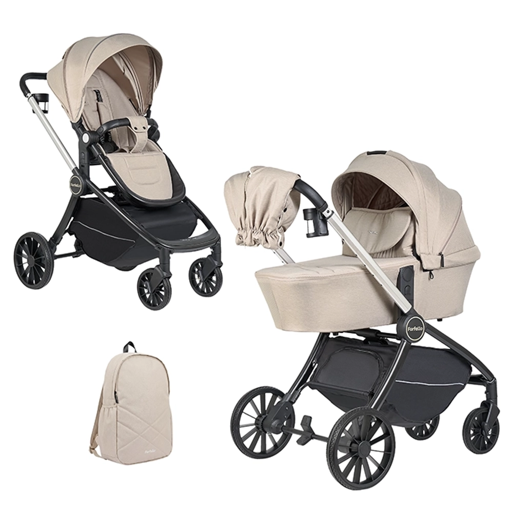Коляска модульная 2в1 Baby shell (Beige/Бежевый BS-13)