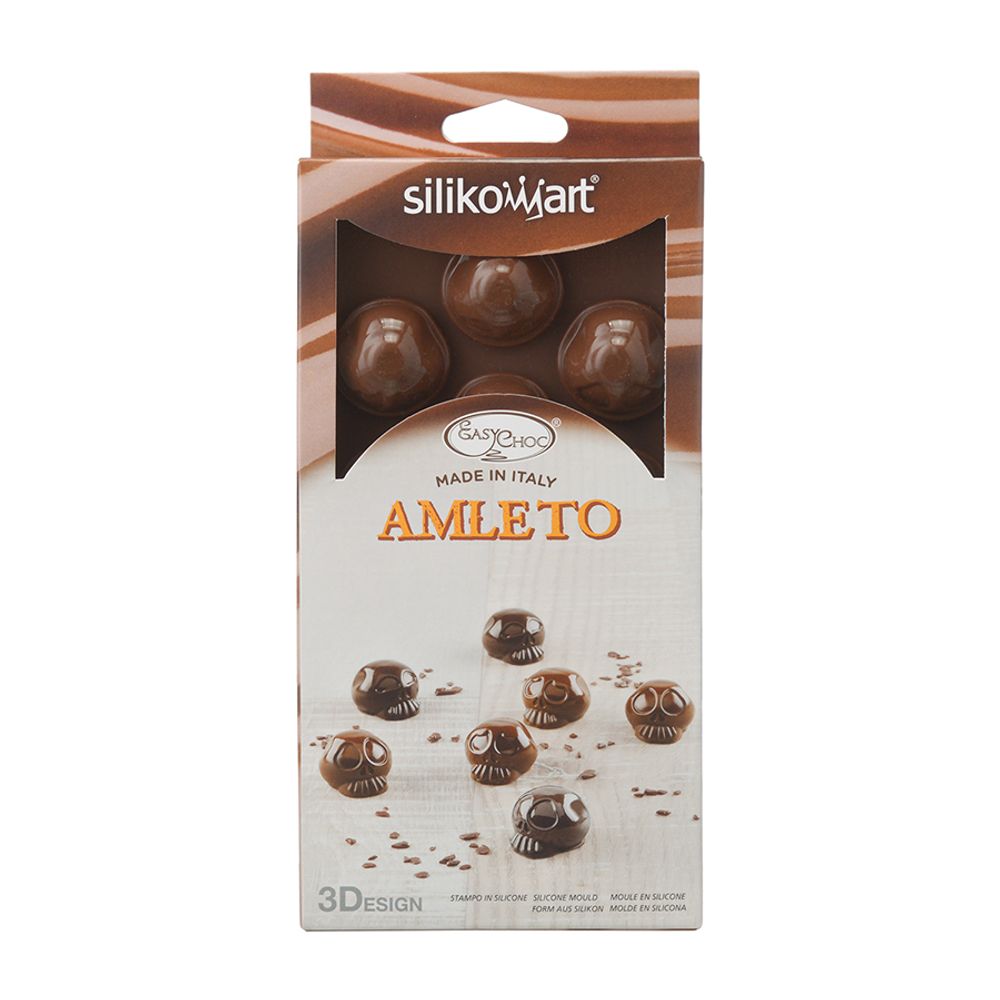 Силиконовая форма для приготовления конфет Amleto 22.155.77.0065, 24.1 х 11.2 см, коричневый