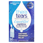 TheraTears, Nighttime Dry Eye Therapy, Гель-лубрикант для глаз, 30 одноразовых флаконов