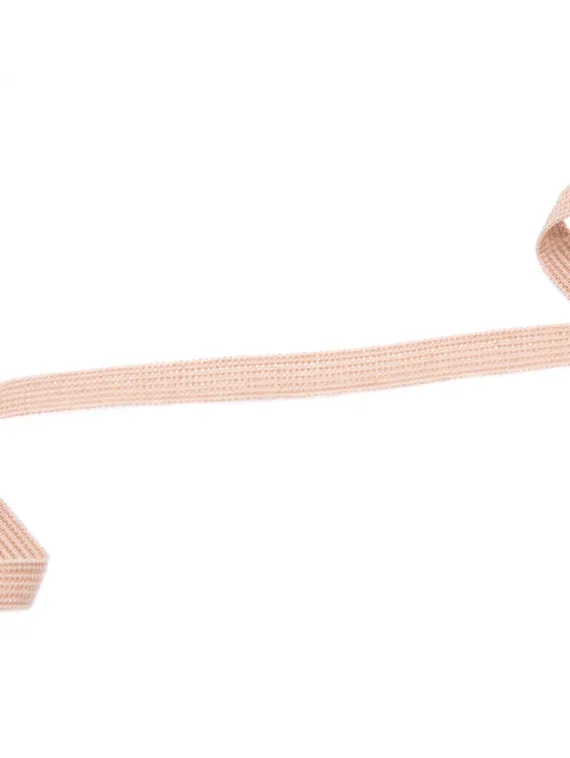030 К-195/6 Тесьма эластичная Lauma 6 мм, кофе с молоком 030