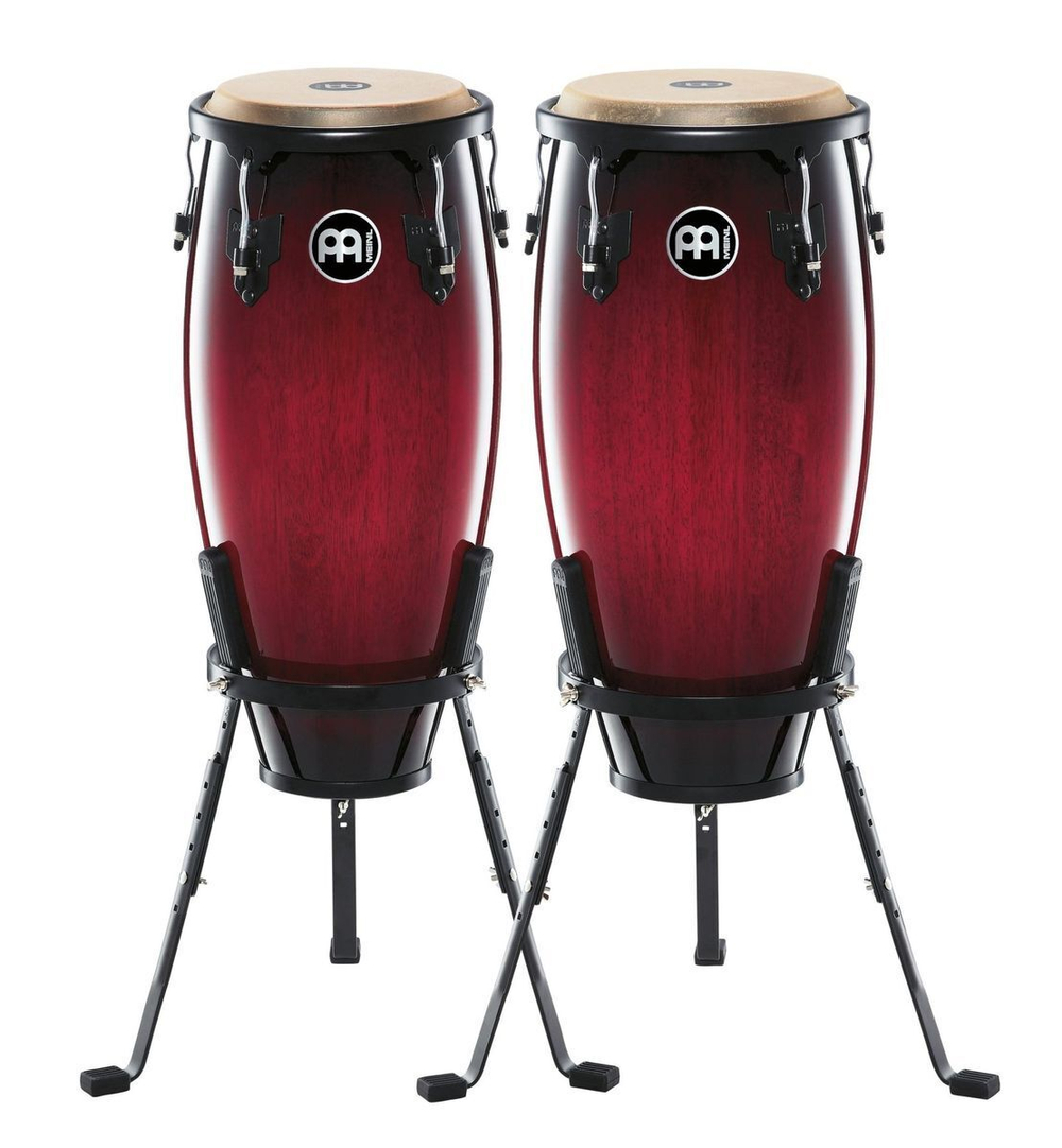 Headliner Conga Set Компл. Конго 10"&11" Со Стойками, Дуб, Цвет Wine Red Burst (2 Meinl Hc555Wrb