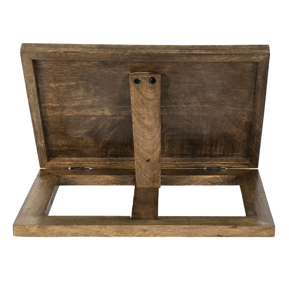 Подставка для книг "Рецепты" 34x10x24см Дерево манго