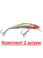 Воблер Минноу RONIN 89mm, цвет 048 (окунь), 1 штука