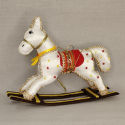 Ёлочная игрушка Лошадка-качалка
