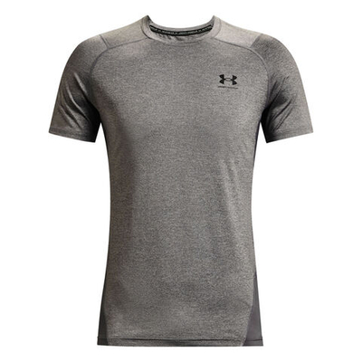 Мужское теннисное поло Under Armour Heatgear Fitted T-Shirt Men - Grey