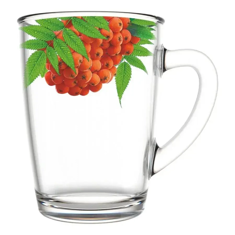 Кружка для чая 300мл. арт.334-Д Живая природа.Рябинка