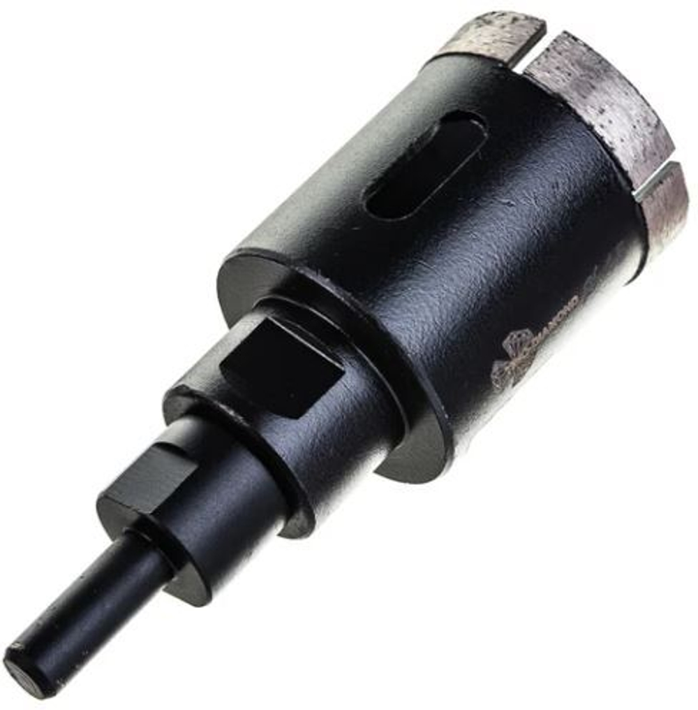 Коронка алмазная по керамограниту 45 мм. серебряная пайка Trio-Diamond