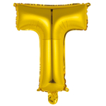 Шар фольгированный Буква Т 35 см (Золотой)