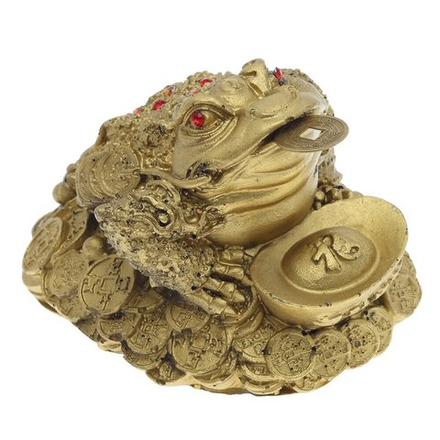GAEM Фигурка декоративная "Лягушка денежная", L10,5 W9 H7,5 см