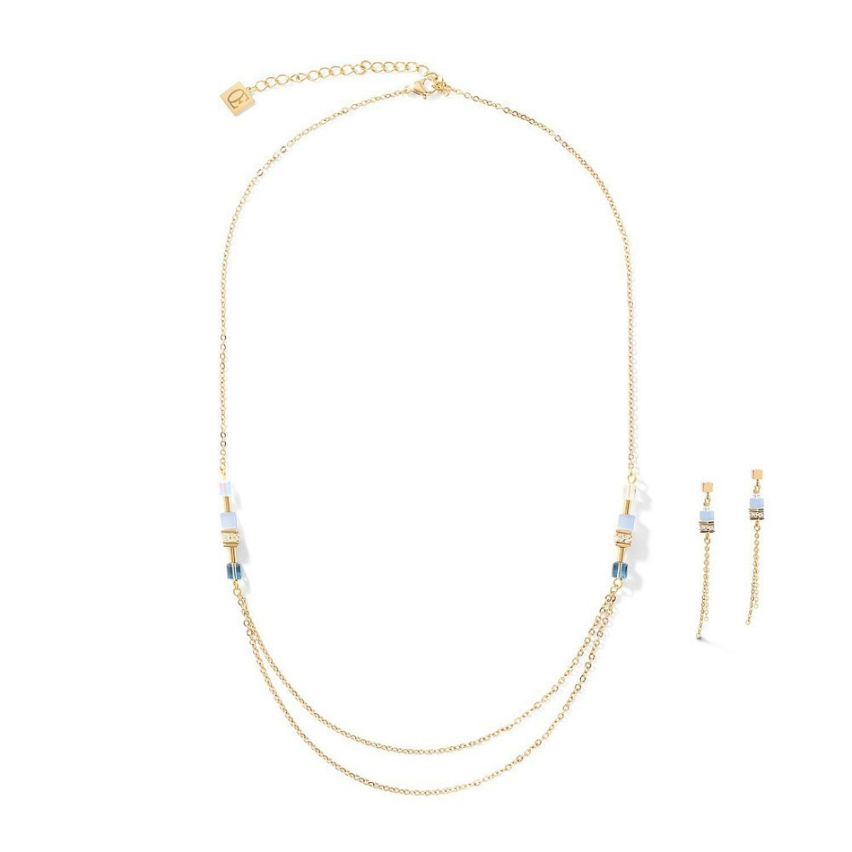 Колье Coeur de Lion Gold-Blue 5064/10-0716 цвет синий, золотой