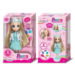 Кукла Лили 16см, руки и ноги сгибаются, в комп. 5 аксесс.(Карапуз)