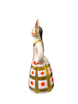 Фарфоровая статуэтка "Матрешка-невеста" Дулево