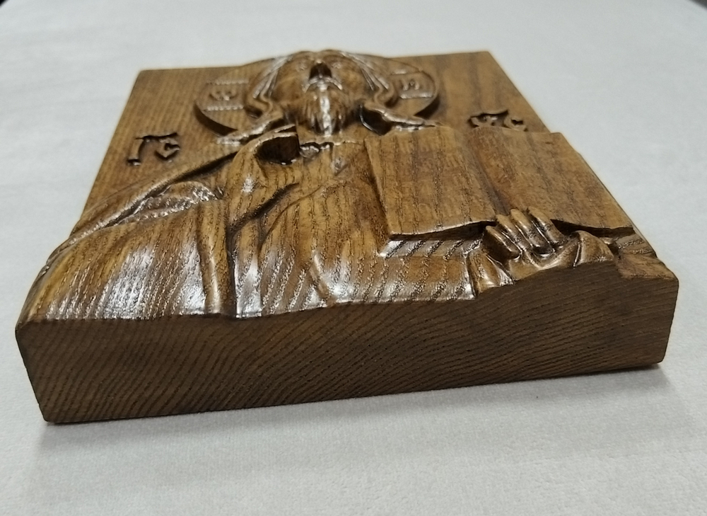 СПАС ВСЕДЕРЖИТЕЛЬ. ИКОНА ИЗ МАССИВА ДЕРЕВА,