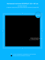 Натяжные потолки 6 м2, 3.9 м2, 7.5 м2, 4.9 м2