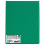 Тетрадь на кольцах А5 (180х220 мм), 80 л., обложка ПВХ, клетка, BRAUBERG, зеленый, 403910