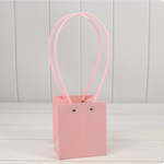 Пакет подарочный 13х11,5х11,5 Ваза для цветов (Розовый)