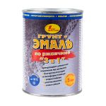 Грунт-эмаль по ржавчине 3 в 1 серая 1л "НОВБЫТХИМ" морозостойкая -10°С.