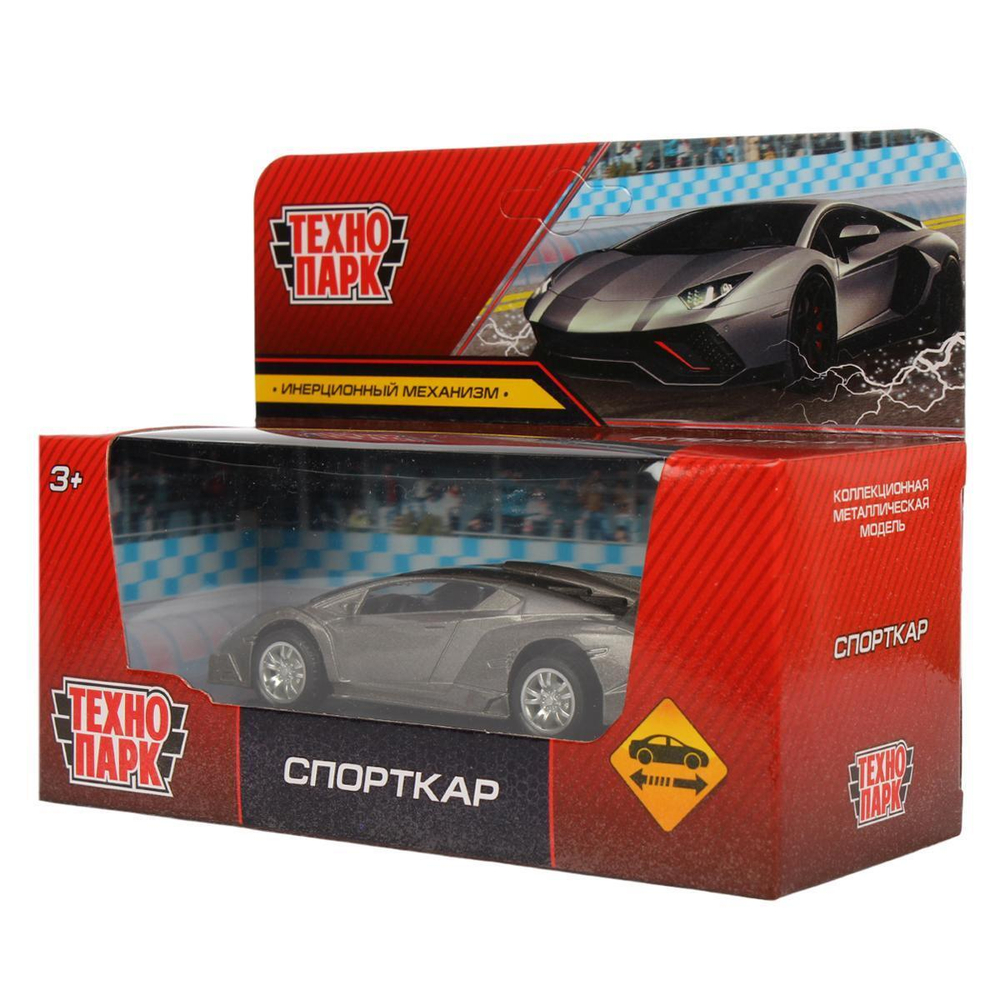 Модель ин. мет. "Спорткар" 11см. коробка 2108C169-R (Технопарк)
