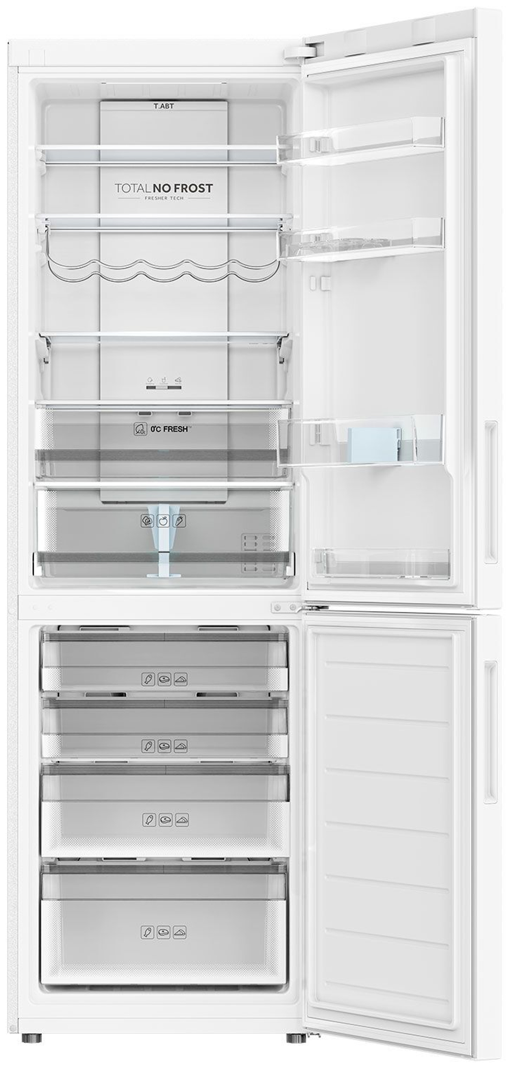 Холодильник двухкамерный Haier C2F636CWRGU1 однокомпрессорный, No frost, белый