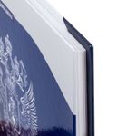 Дневник 5-11 класс 48 л., твердый, BRAUBERG, глянцевая ламинация, с подсказом, "Герб России", 106393