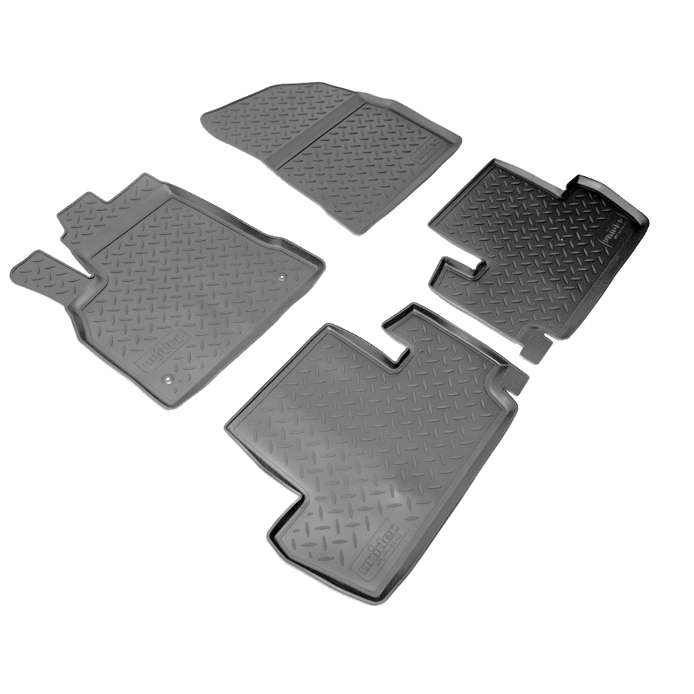 Ковры в салон Norplast/Unidec для Peugeot 3008 (2010-)Полиуретан,Черный, арт.NPL-Po-64-42