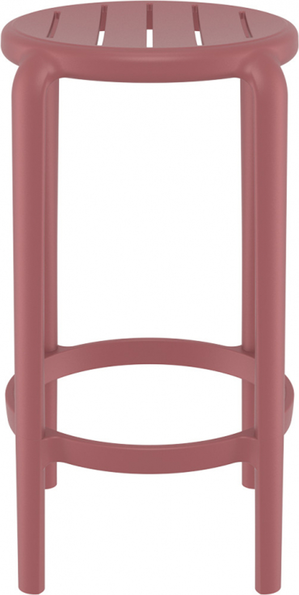 Табурет пластиковый полубарный Siesta Contract Tom Bar 65, марсала