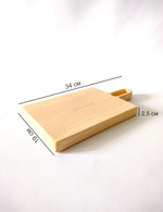 Набор досок разделочных из дерева сервировочных "Петля" 3 шт. с подставкой RDN54