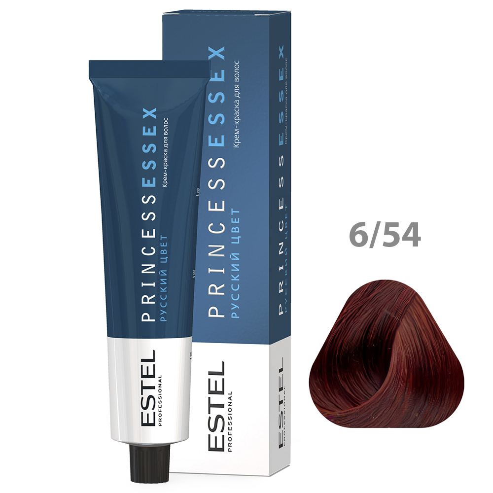ESTEL PRINCESS ESSEX Крем-краска для волос, 6/54 темно-русый красно-медный/яшма, 60 мл