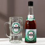 Подарочный набор мужской «Крутому мужику», гель для душа, 500 мл и пивная кружка, 500 мл