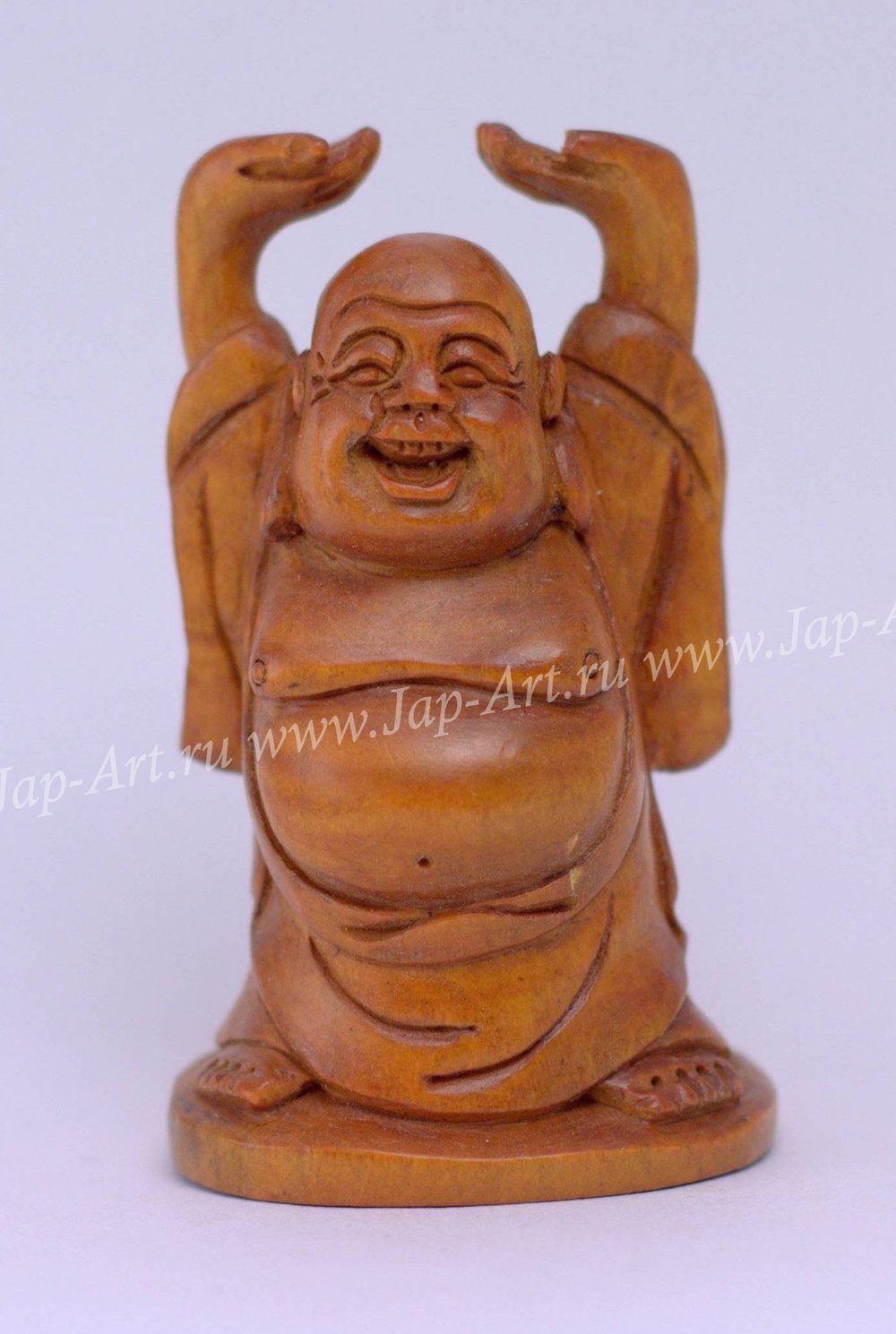 Нэцкэ Хотей с поднятыми руками