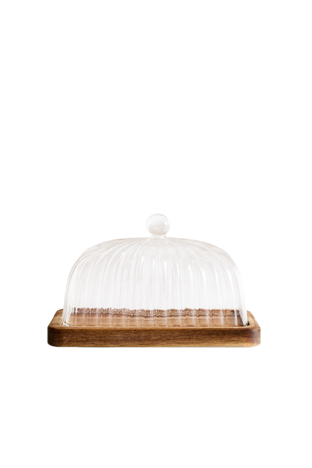 Zara Home маслёнка из боросиликатного стекла, цвет прозрачный, 17 см