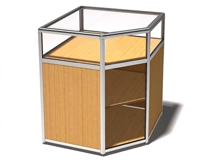 Прилавок демонстрационный угловой ПДА-01/07у