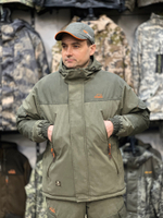 Демисезонный костюм Фаворит Исландия Вожак -10, утеплённый, олива