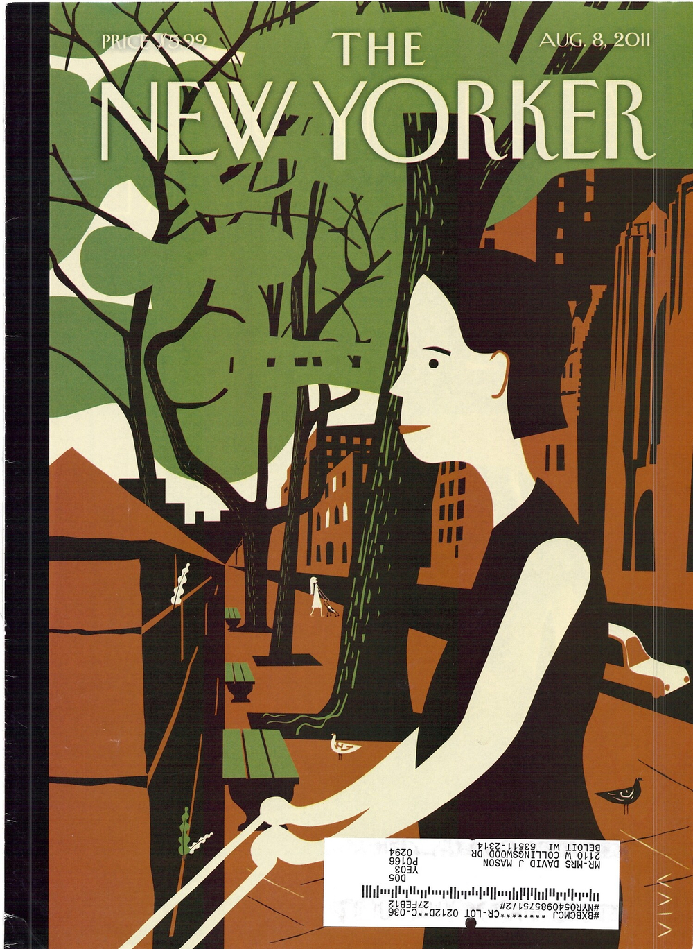 Журнал The New Yorker 08-08-2011, обложка
