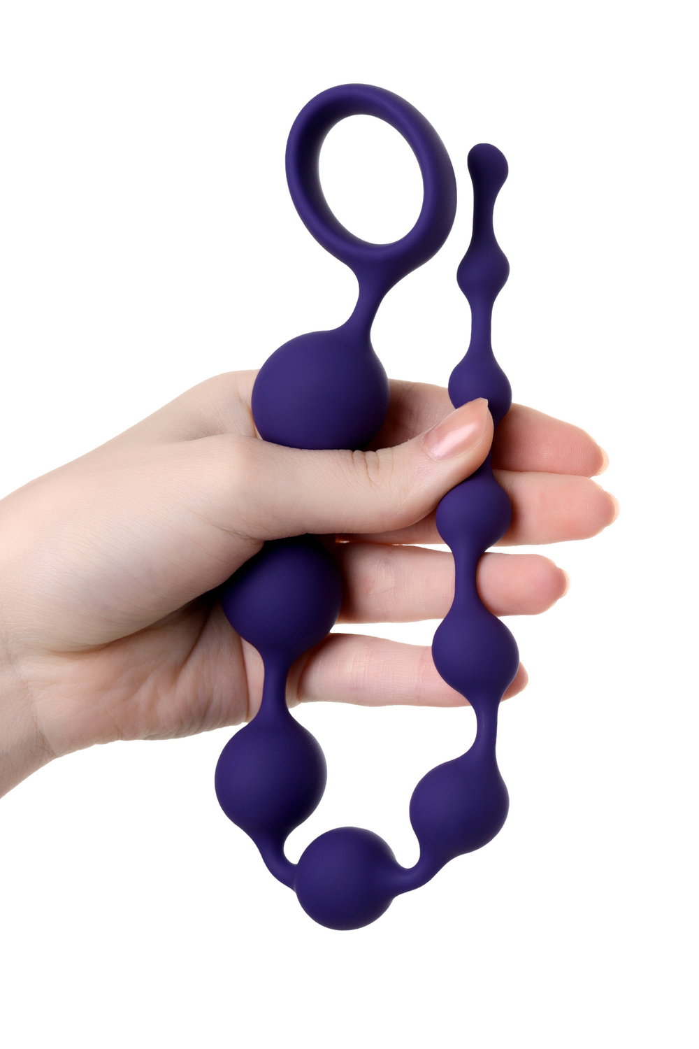 Анальная цепочка ToDo by Toyfa Grape, силикон, фиолетовый, 35 см, Ø 2,7 см