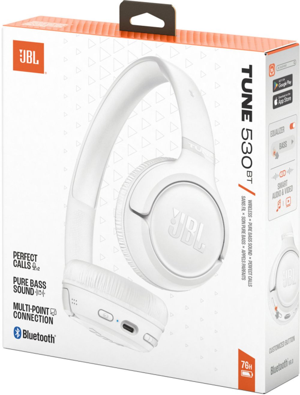 Беспроводные наушники JBL Tune 530BT White - 8