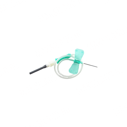 Игла бабочка Lind-Vac  21G*3/4 с луер-адаптером 19 см, БЕЗ ДЕРЖАТЕЛЯ уп.100шт