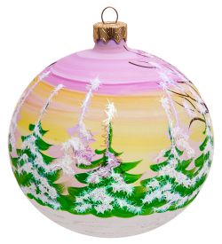 Элита НФШ-1334 Ел. украшение Шар «Дед Мороз и Снегурочка» 100 мм