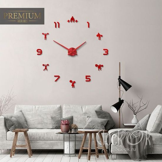 Настенные 3D часы Gym