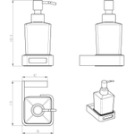 Дозатор Boheme Q 10957-CR-B