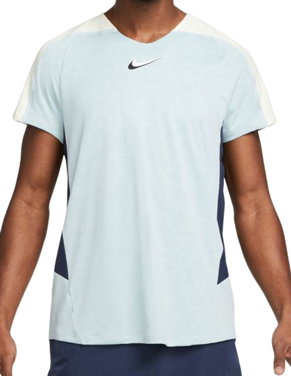 Мужская теннисная футболка Nike Court Dri-Fit Slam Tennis Top M - ocean cube/coconut milk/obsidian/white