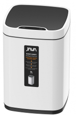 Ведро для мусора СЕНСОРНОЕ (квад.  БЕЛЫЙ) 9л. JAVA