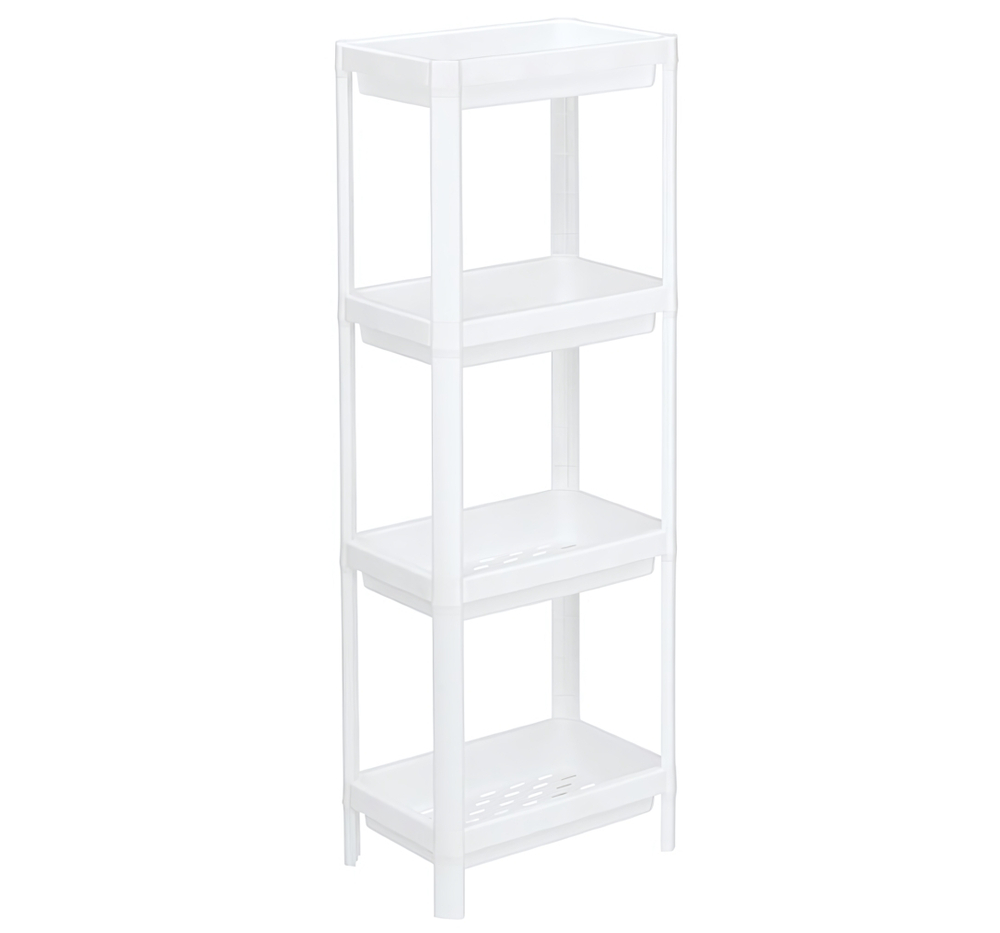 Этажерка прямоугольная (4 секции) 365x230x180 полки с бортиками М2703