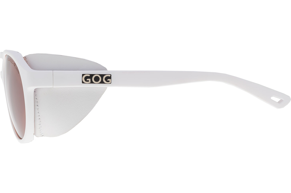 Спортивные очки GOG Nanga / Matt White / Polarized Reflex Silver